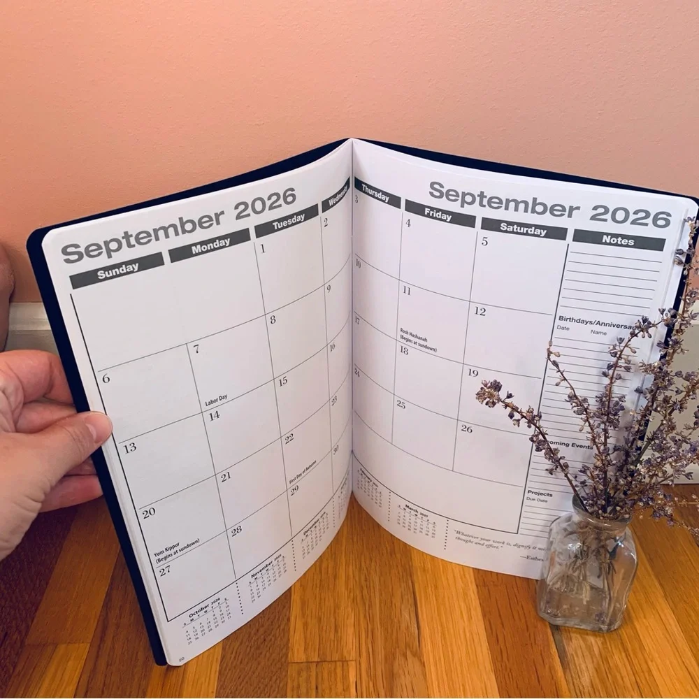 NEW Academic Calendar 2026-2027 School Year Elan Publishing Company Navy